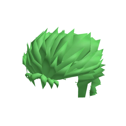 Spiky Manga Hair Green