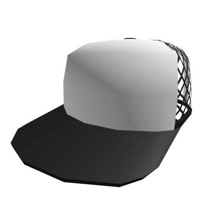 Black and White Mesh Snapback