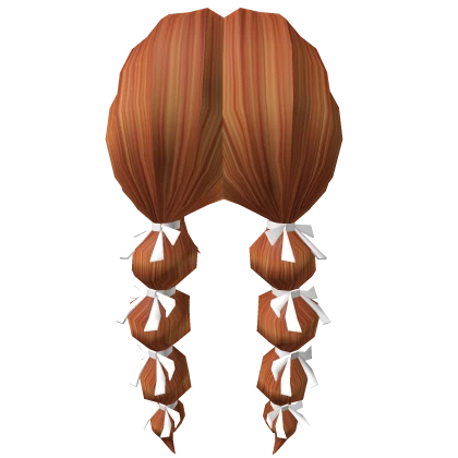 Ribboned Bubbly Ginger Pigtails