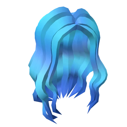 Aqua Wavy Hair