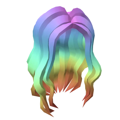 Rainbow Wavy Hair