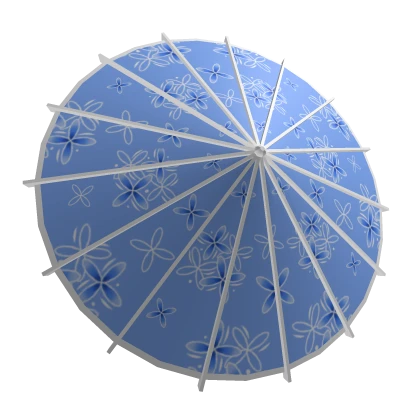 Blue Oil Paper Umbrella