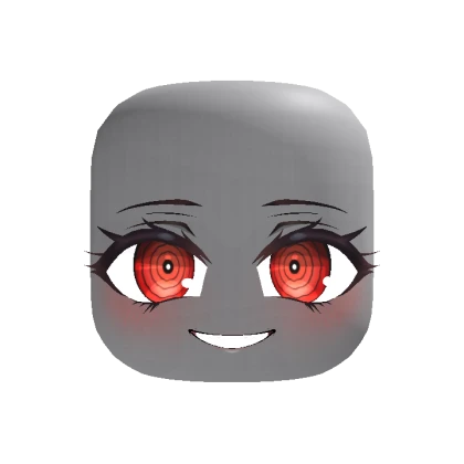 Creepy Anime Face - Red