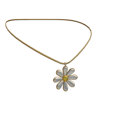 Miau Golden Daisy Necklace