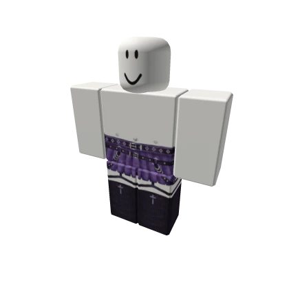 purple gothic grunge y2k skirt