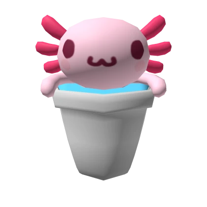 Axolotl in a cup