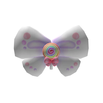 Lollipop Bow White