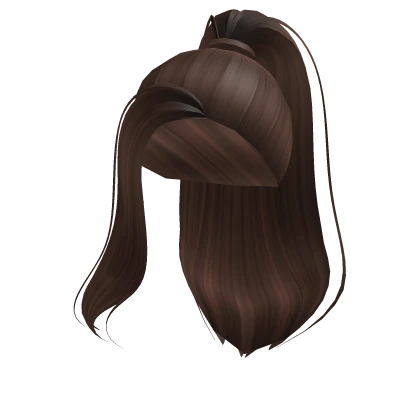 High Brown Retro Ponytail