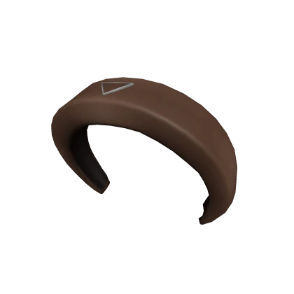 Brown Satin Headband