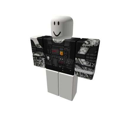 Militar Swat Army Ballistic Mask Muscles Tattoos