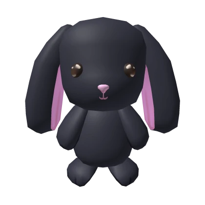 Cute Fluffy Black Back Bunny