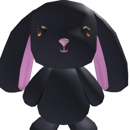 MEGA FLUFFY OVERSIZED BLACK BACK BUNNY!!!