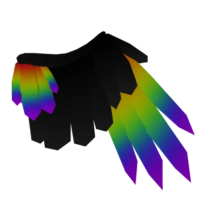 Rainbow Fluffy Wings