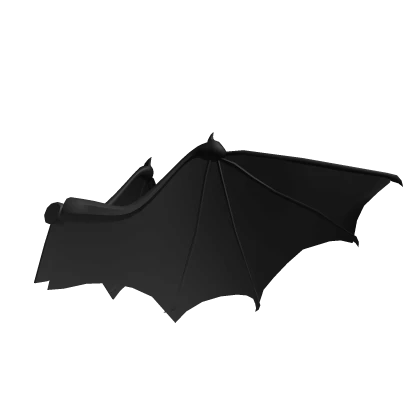 Black Spooky Bat Wings