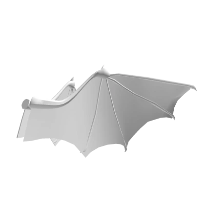 White Spooky Bat Wings