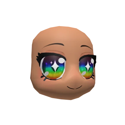 Happy Anime Head (Rainbow Eyes) 