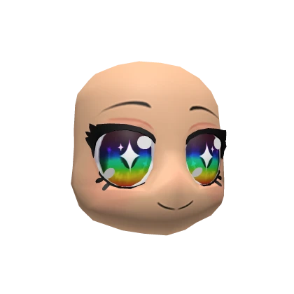 Happy Anime Head (Rainbow Eyes) 