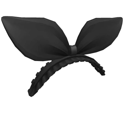 Black Ruffled Headband