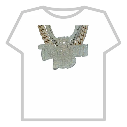 (ICE❄) Lil Tjay TrenchKid Chain VVS WOO TRENCH KID