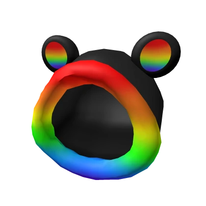 Cute Rainbow Bear Hood