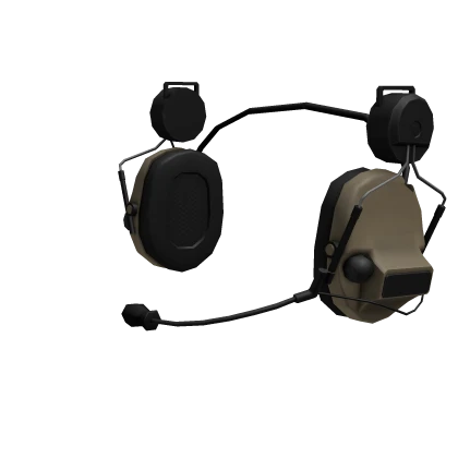 Tan Railed Headset