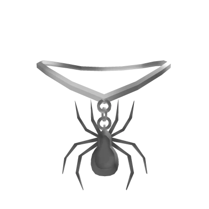 Silver Spider Necklace