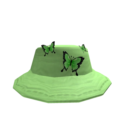 Green Butterfly Hat