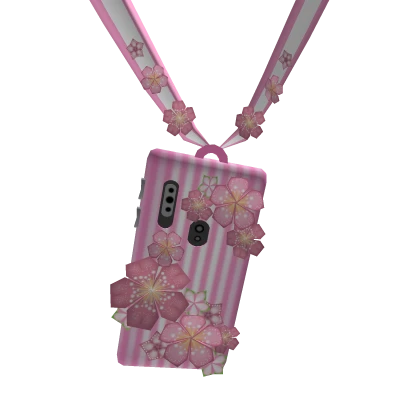 Pink Flower & Stripes Phone Case