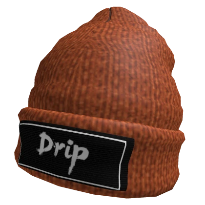 Drip Winter Beanie Orange