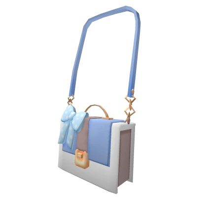 Chic Bow Purse Blue