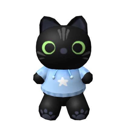 Kitty Plushie Black