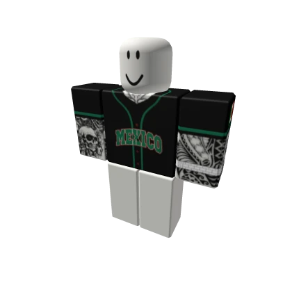 Baseball Mexico Jersey Skull Tattoos Muscles Shirt