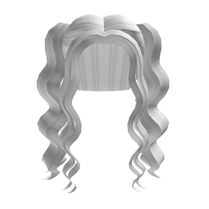 Curly Q Glam Ponies in White