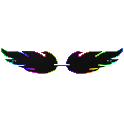 Cartoony Rainbow Flame Sunglasses