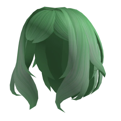 Cozy Short Green Hair