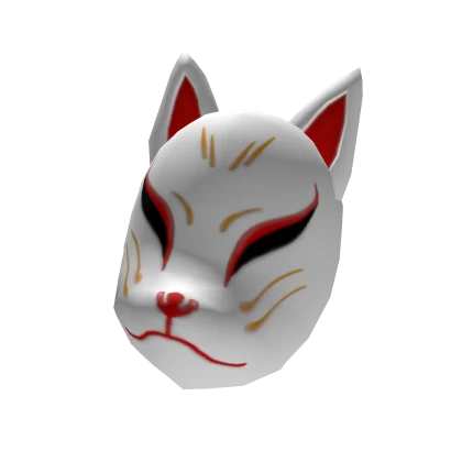 White Fox Mask on Side