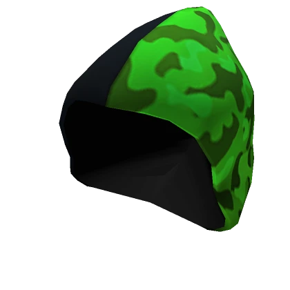 Green Half Camo Hood