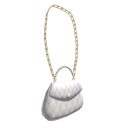 White Luxury Chain Purse 3.0