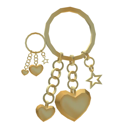 Golden Charm Hoops