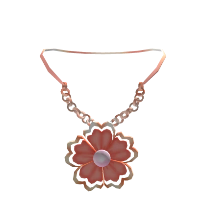 Rose Gold Flower Charm Necklace 3.0