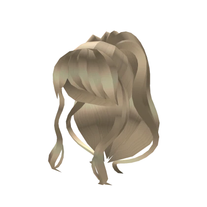 Poofy Blonde Ponytail