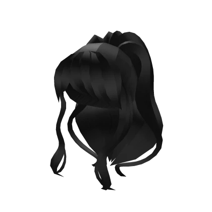 Poofy Black Ponytail