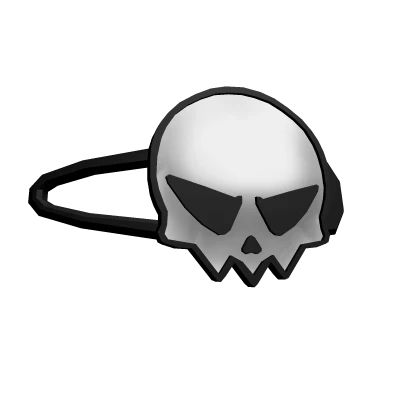 Silver Skull Hair Clip