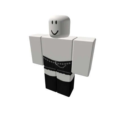 black skirt w belt and socks