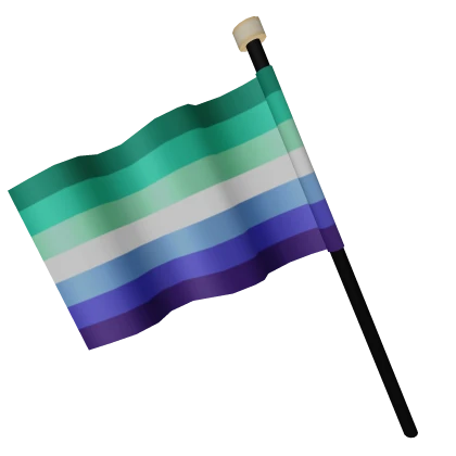 Pride Back Flag - Gay