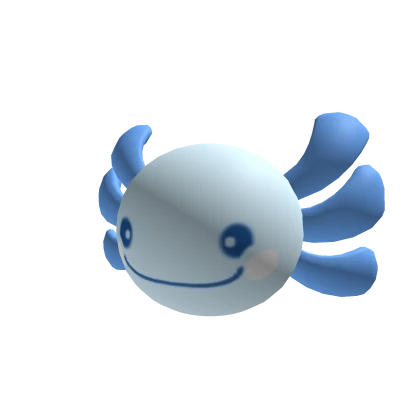 Blue Axolotl Head