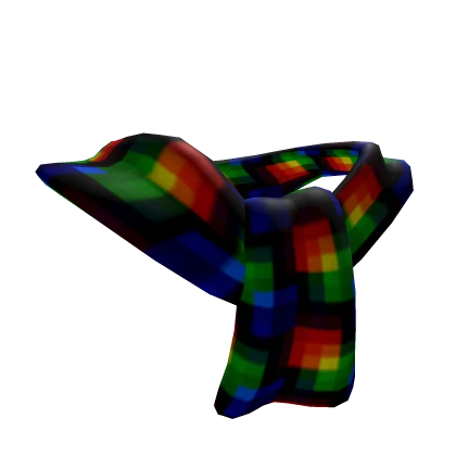 Technicolour Folded Over Scarf