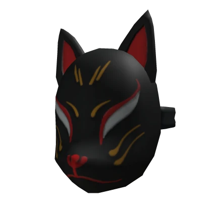 Front Black Fox Mask