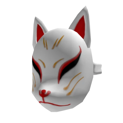 Front White Fox Mask