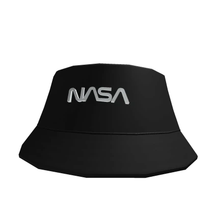 NASA Worm Logotype hat Black